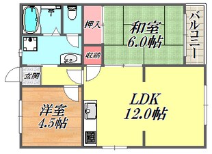 サンコーポ・ムコの物件間取画像